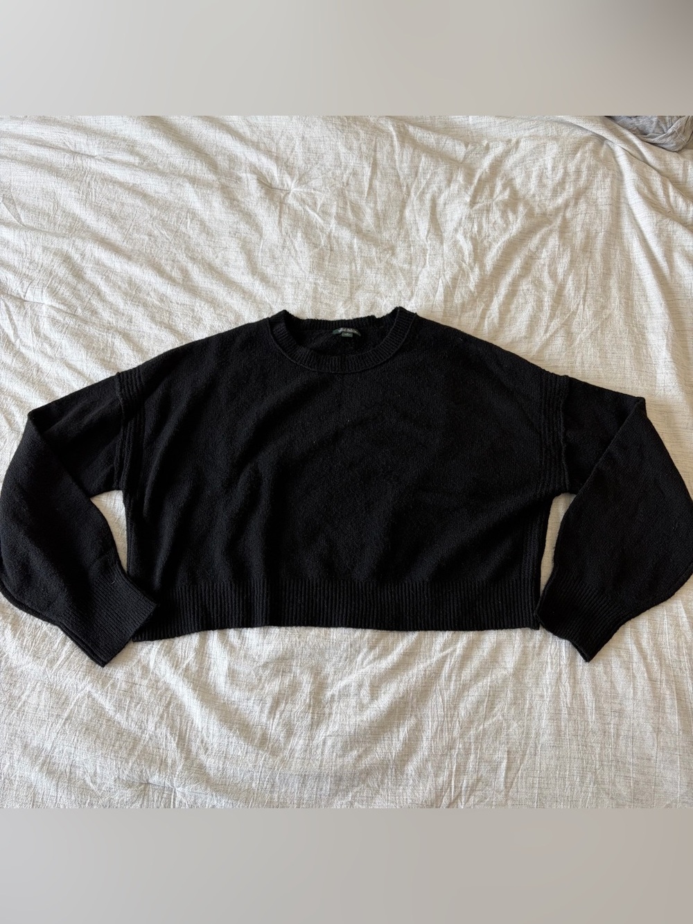 Black Cropped Sweater